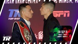 Luis Alberto Lopez and Joet Gonzalez Faceoff At Today's Press Conference | Title Fight Friday ESPN