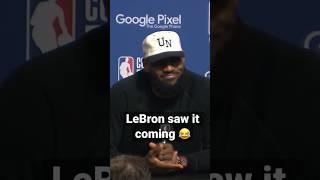 "People probably think I’m lying"- LeBron Jokes About Knowing Carmelo’s Retirement| #Shorts
