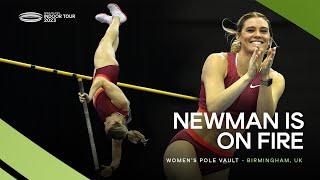 Newman  dominates the women's pole vault | World Indoor Tour 2023