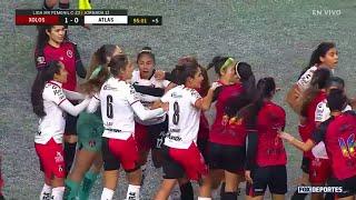 Se salió de control el partido entre Xolos y Atlas: Liga MX Femenil