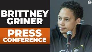 Brittney Griner gets emotional in her first press conference since her return | CBS Sports