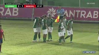 Gol de Cristian Hernández | Antigua 2-1 Municipal | Guatemala en FOX | 11 de mayo