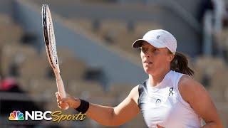2023 French Open first round: Iga Swiatek sweeps Cristina Bucsa | NBC Sports