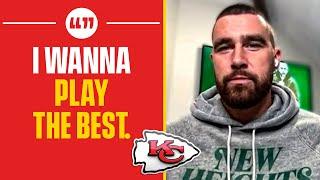 Travis Kelce REACTS to Aaron Rodgers' Jets Trade + Speaks on 2023 NFL Draft Tight Ends | CBS Sports