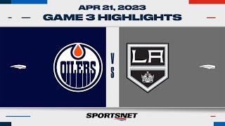 NHL Game 3 Highlights | Oilers vs. Kings - April 21, 2023