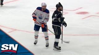 Leon Draisaitl Gets Called For A Penalty That Leads To Adrian Kempe's Quick Goal To Tie It