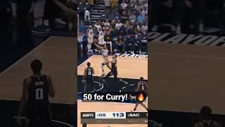 50 POINTS FOR STEPHEN CURRY! Amazing Performance! | #Shorts