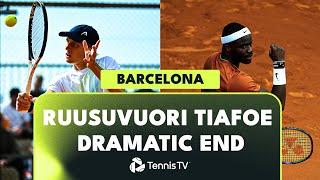 Emil Ruusuvuori vs Frances Tiafoe DRAMATIC End | Barcelona 2023 Highlights