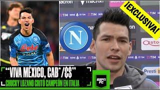 CHUCKY LOZANO, CAMPEÓN DE ITALIA con el Napoli y se lo dedicó a México. Emotivas palabras | ESPN FC