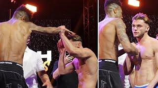 BLUEFACE & ED MATTHEWS SIZE EACH OTHER UP AT FINAL FACE-OFF! // PAIR SHOW RESPECT WITH HANDSHAKE
