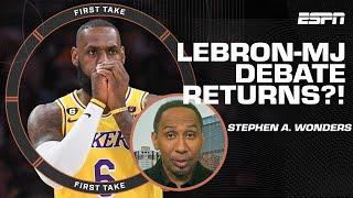 Stephen A. ADMITS the LeBron-MJ GOAT debate will resurface if the Lakers win it all  | First Take
