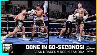 DONE IN ONE! Sean Noakes lands fast knockout finish against Zamora | Boxing Fight Highlights