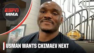 Kamaru Usman is content after loss to Leon Edwards, eyes Khamzat Chimaev for next fight | ESPN MMA
