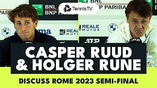 Holger Rune & Casper Ruud Break Down Rome 2023 Semi-Final ️