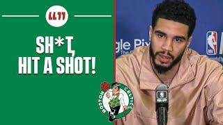 Jayson Tatum Speaks on FOURTH QUARTER MINDSET As He Outscores ENTIRE 76ers Team | CBS Sports