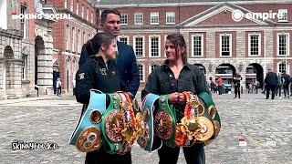 Katie Taylor & Chantelle Cameron Face-Off In-Front of Historic Dublin Castle Ahead of Mega Fight