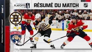 Faits saillants, match no 4 Bruins vs Panthers