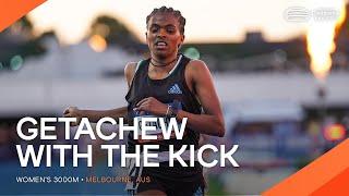 Getachew  kicks to the 3000m victory | Continental Tour Gold 2023