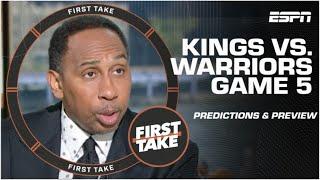Stephen A. & Kendrick Perkins DISAGREE over Kings vs. Warriors predictions  | First Take