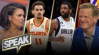 Trae Young & Kyrie Irving reportedly linked to Lakers, should LeBron want a 3rd star? | NBA | SPEAK