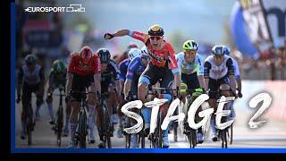 Giro D'Italia 2023 Stage 2 Final Minutes! | Big Crash In Closing Kilometres | Eurosport