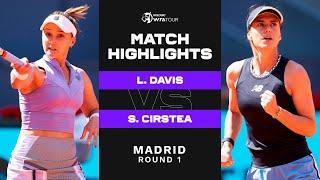 Lauren Davis vs. Sorana Cirstea | 2023 Madrid Round 1 | WTA Match Highlights