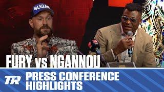 Best Bits & Highlights From Today's Fury vs Ngannou Press Conference | Fight is Oct 28th