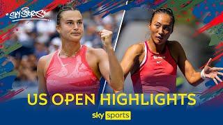 Sabalenka reaches third consecutive US Open Semi-Final!  | Zheng vs Sabalenka | Highlights