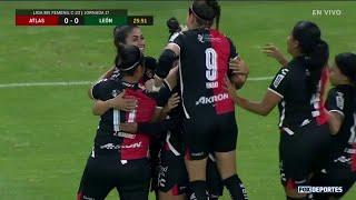 Gol de García | Atlas 1-0 León | Fecha 17 | Clausura 2023 | Liga MX Femenil
