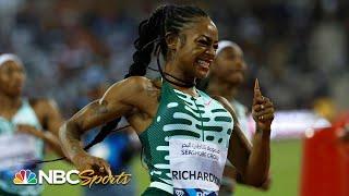 Sha'Carri Richardson is back with a vengeance - grinds up 100m field in Diamond League opener