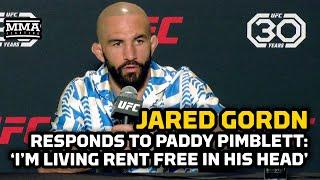 Jared Gordon on Paddy Pimblett Rematch: 'I'm Cleary Living Rent-Free In His Head | UFC Vegas 71