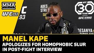 Manel Kape Apologizes For Homophobic Slur, Says Injury Hindered Performance | UFC 293 | MMA Fighting