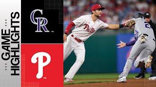 Rockies vs. Phillies Game Highlights (4/21/23) | MLB Highlights