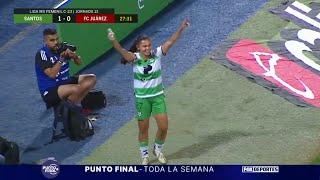Gol de Varela, Santos 2-0 FC Juárez | Jornada 13 | Liga MX Femenil