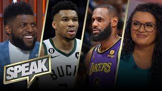 LeBron, Steph & Giannis top Acho’s list of most to benefit from a title this season | NBA | SPEAK