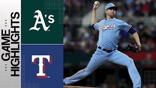 A's vs. Rangers Game Highlights (4/23/23) | MLB Highlights