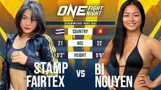 The Sound Of Those SHOTS  Stamp Fairtex vs. Bi Nguyen Full Fight