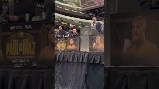 NATE DIAZ STORMS OUT OF JAKE PAUL CONFERENCE...