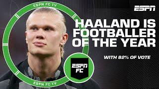 Erling Haaland wins FWA Footballer of the Year by record margin | ESPN FC