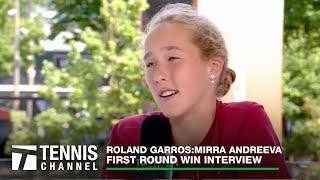 Mirra Andreeva Reacts to Her Magical Grand Slam Debut | 2023 Roland Garros First Round Interview