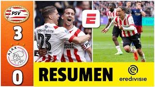 SORPRESA DESCOMUNAL PSV de Gutiérrez goleó 3-0 al Ajax de Jorge Sánchez y Edson Álvarez | Eredivisie