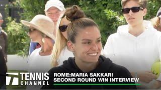 Maria Sakkari Recharged After Quick Trip Back Home | 2023 Rome Second Round