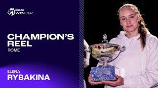 Rome champion Elena Rybakina's TOP points from another WTA 1000 title run in 2023!