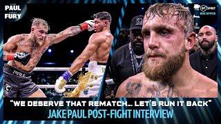 "We Deserve That Rematch!" Humbled Jake Paul Wants To Run It Back With Tommy Fury | #PaulFury