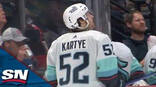 Kraken's Tye Kartye Blasts One-Timer To Score First Career Goal In NHL debut