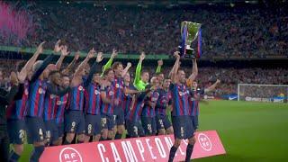 Barcelona hoists the LaLiga trophy  | ESPN FC