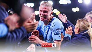 Erling Haaland receives EPIC Man City guard of honour