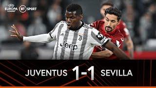 Juventus vs Sevilla (1-1) | Pogba gets first assist of second Juve spell! | Europa League Highlights