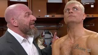 Cody Rhodes tells Triple H he will fight Brock Lesnar at Night of Champions!  WWE RAW, May 22 2023