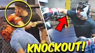 *LEAKED* ANESONGIB SPARRING FOR AUSTIN MCBROOM ENDS with ВRUТAL KNOCKOUT ~UNSEEN CAMP FOOTAGE~